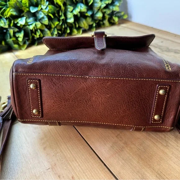 Dooney & Bourke Florentine Leather Satchel - Picture 2 of 6